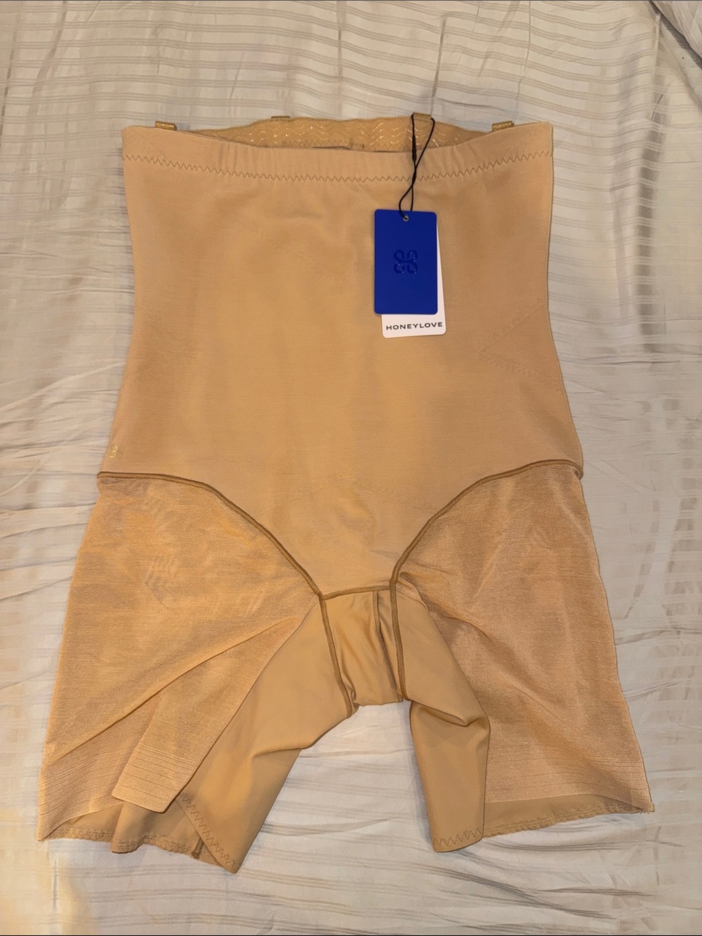 Honeylove NWT High-Waist Shaper Shorts in Beige